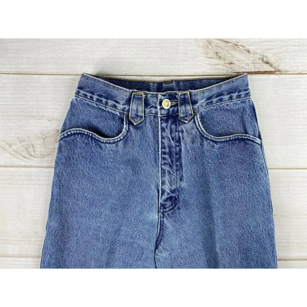 Vintage Lawman Jeans Womens Jr 3 Western Denim High Rise 35” Inseam Bareback
